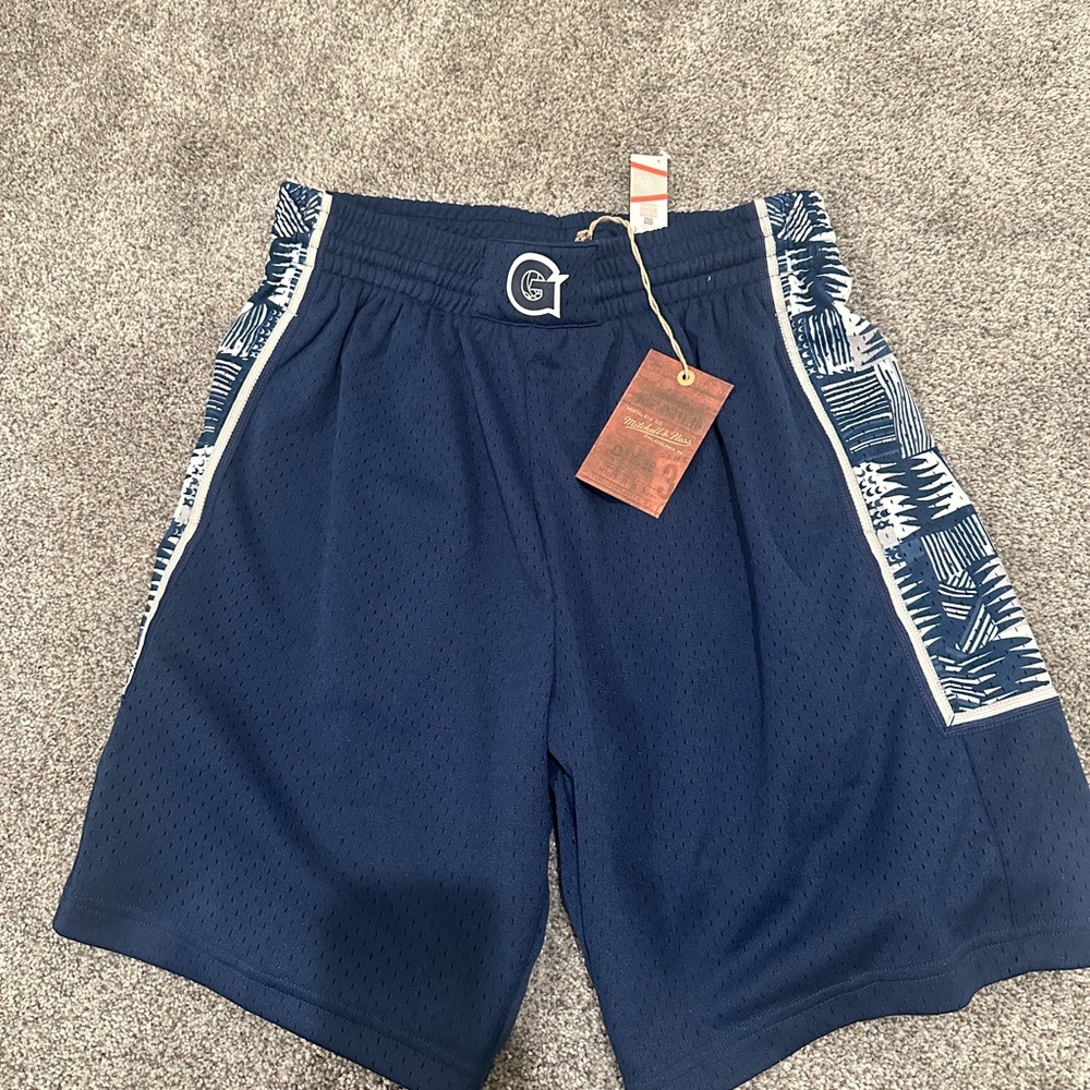 Georgetown Mitchell & Ness Swingman Shorts Medium… - image 1